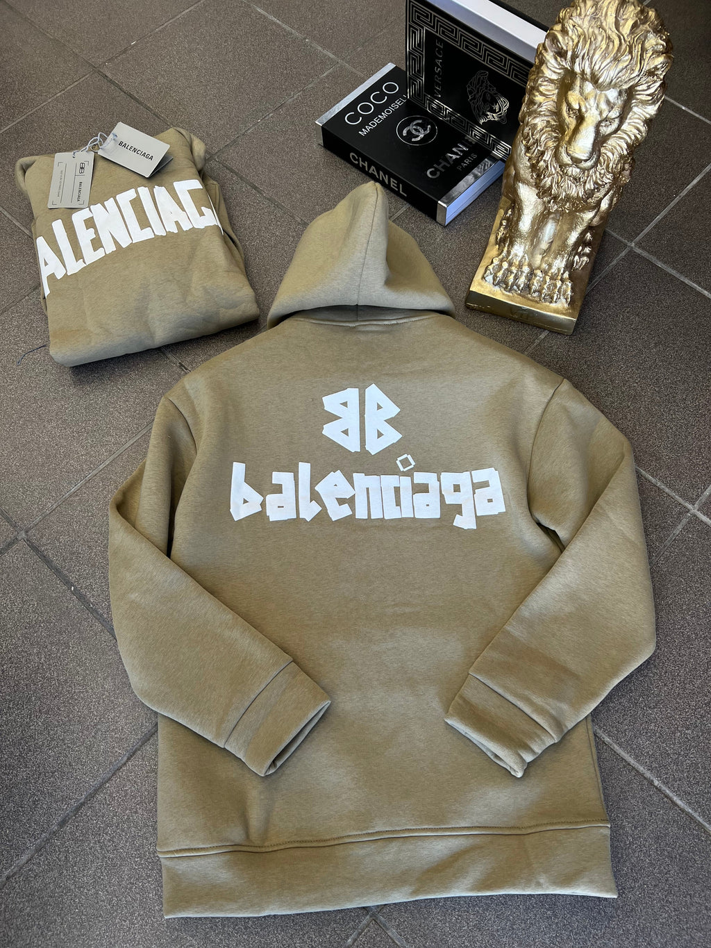 Hoodie Balenciaga Oversize Chaki