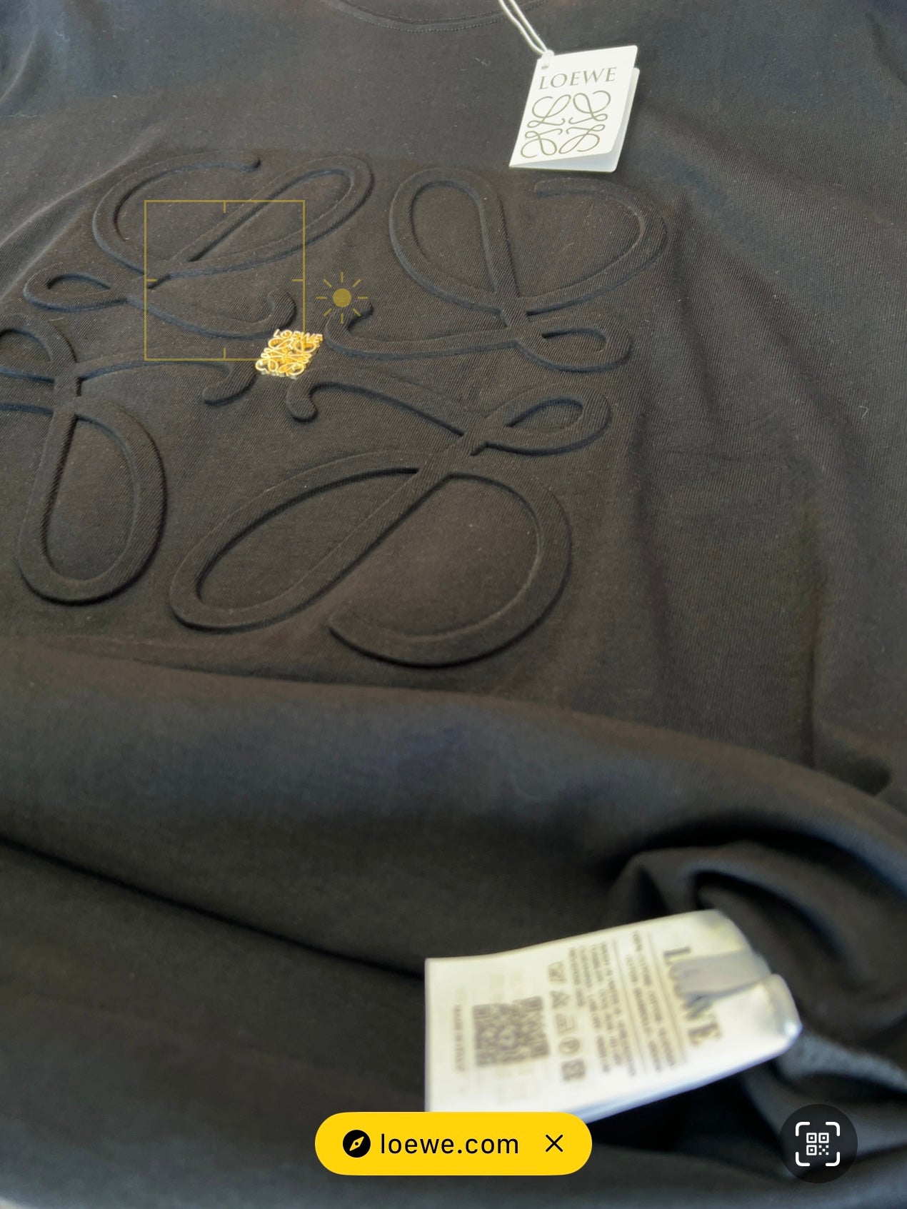 T-Shirt Loewe Over Fit Black LW