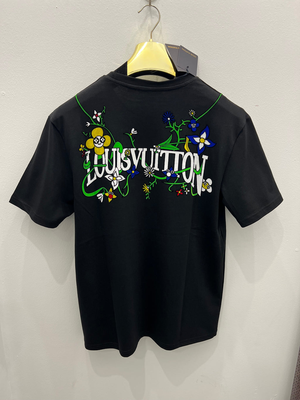 T-Shirt L.V Over Fit Black Chain