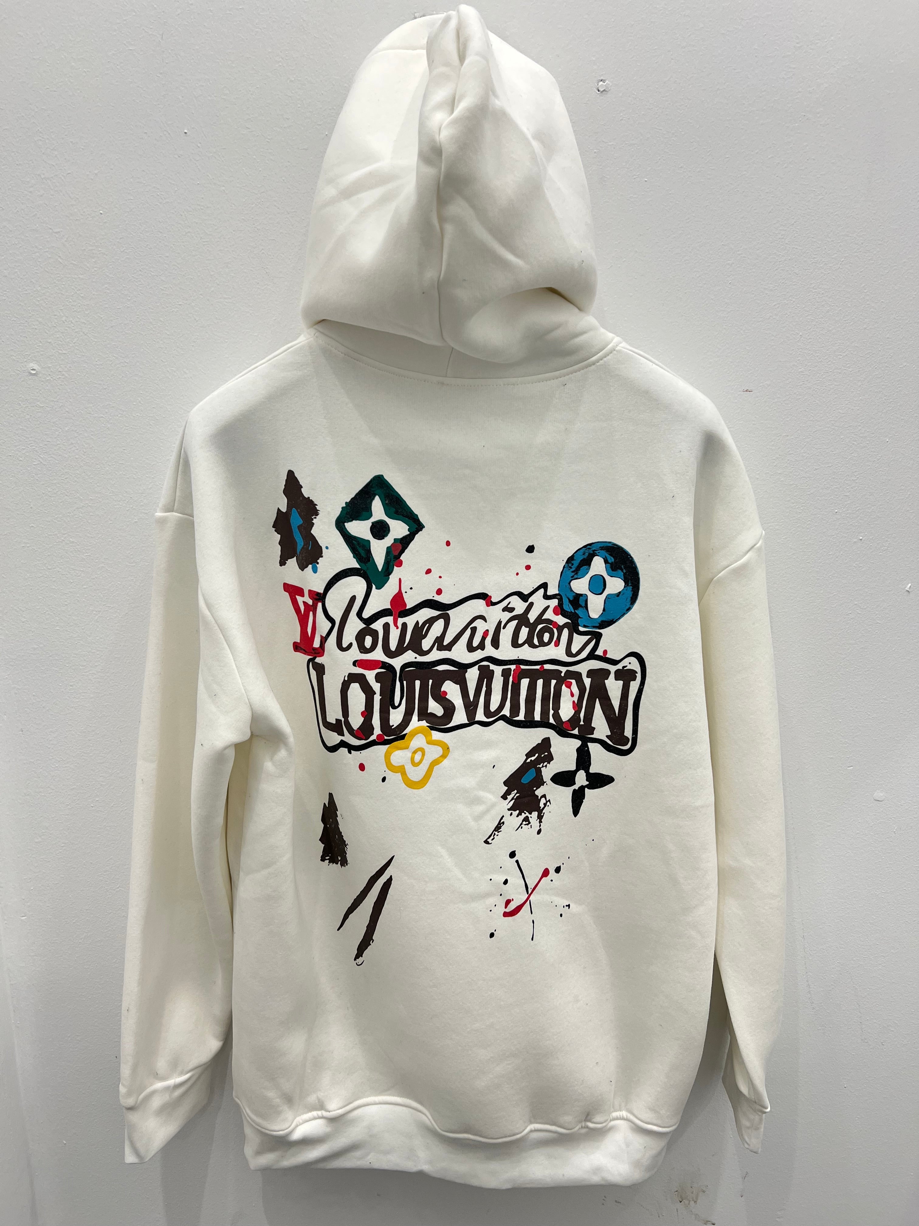 Hoodie LV Oversize White