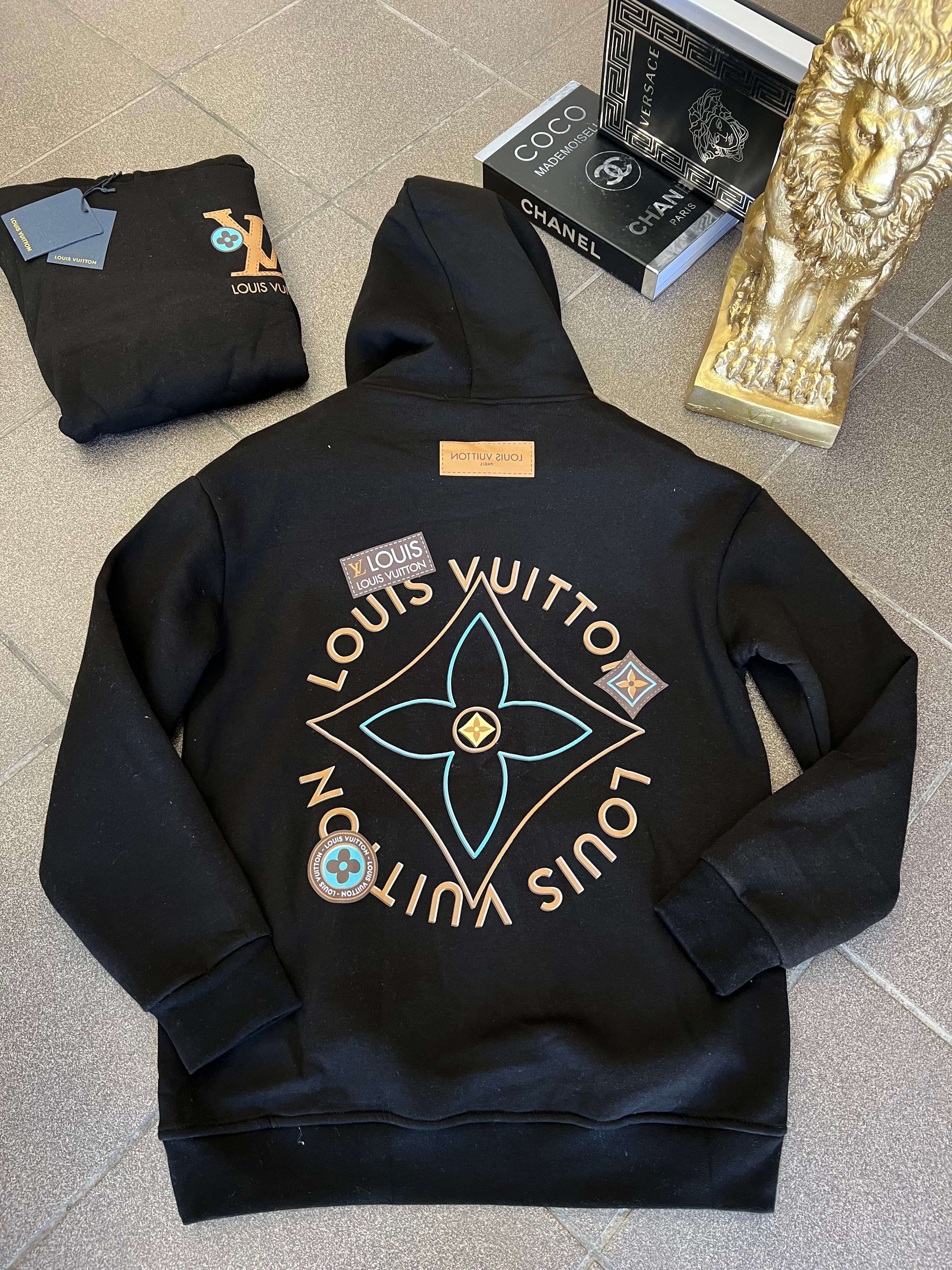 Hoodie LV Oversize Black