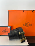 Hermes Belt Black/Gold