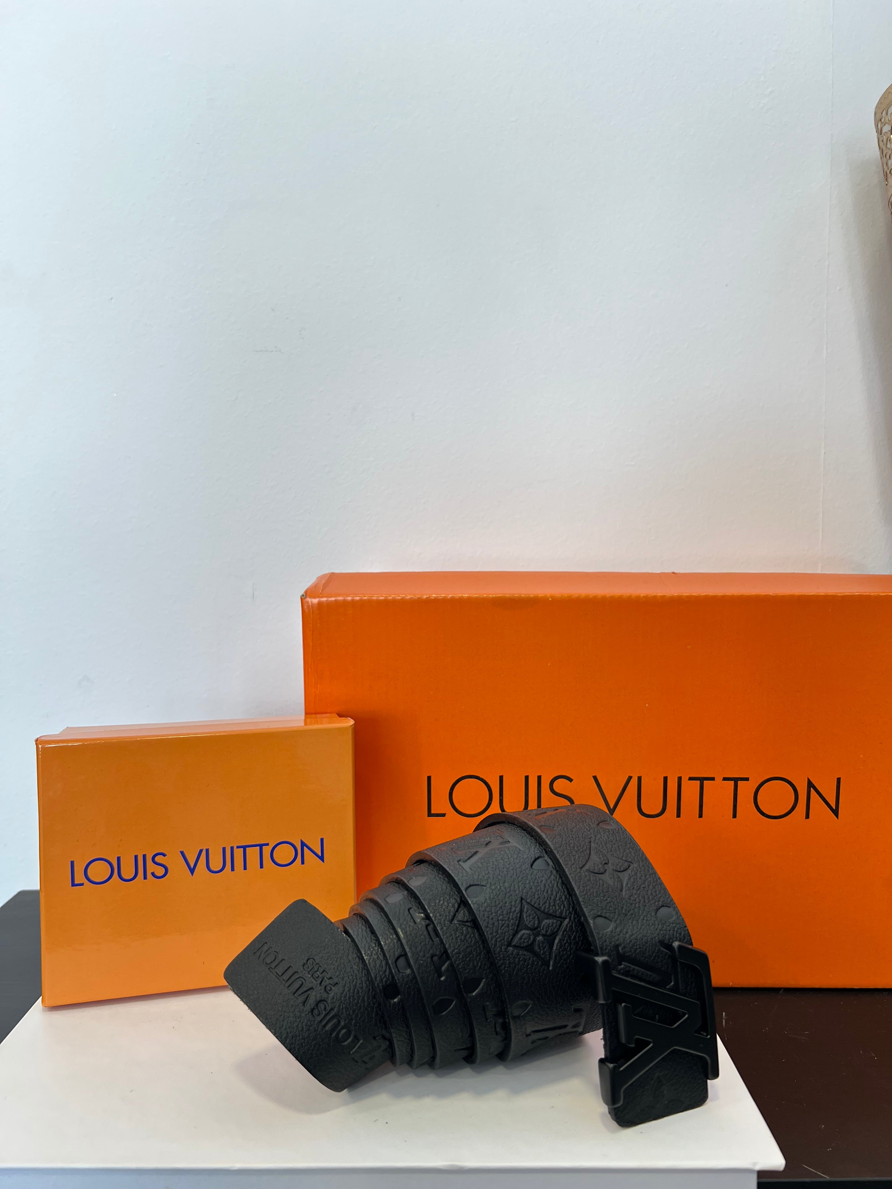 LV Belt Monogram Black
