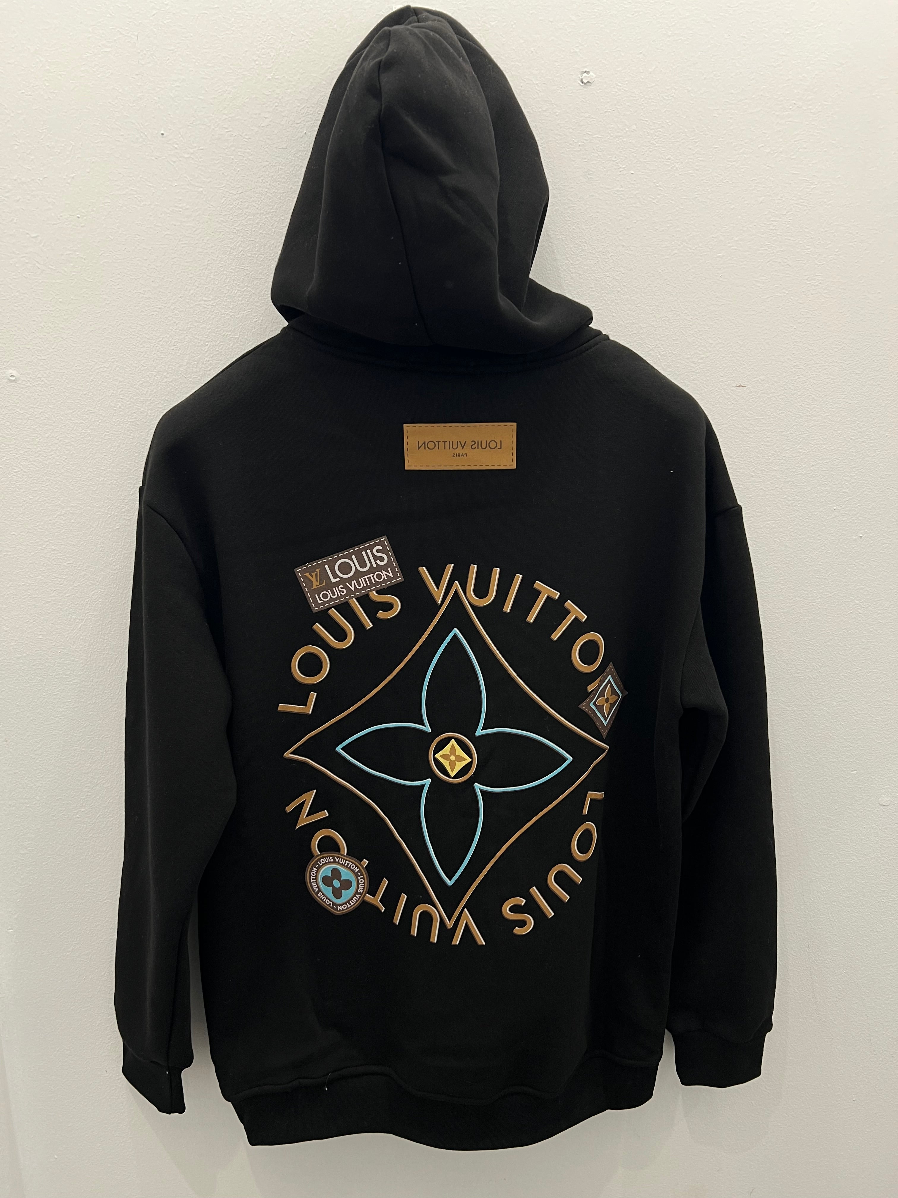 Hoodie LV Oversize Black
