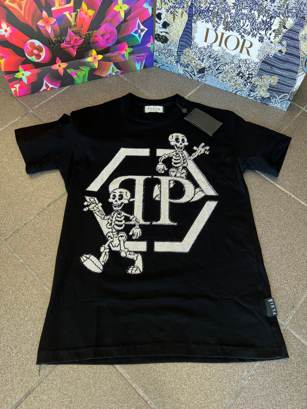 T-Shirt Philip Plein Skeleton Stras