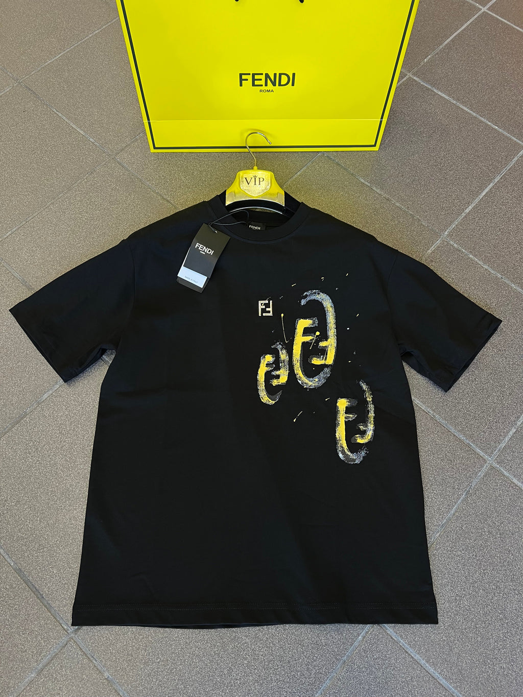 T-Shirt Fendi Over Fit Black FR