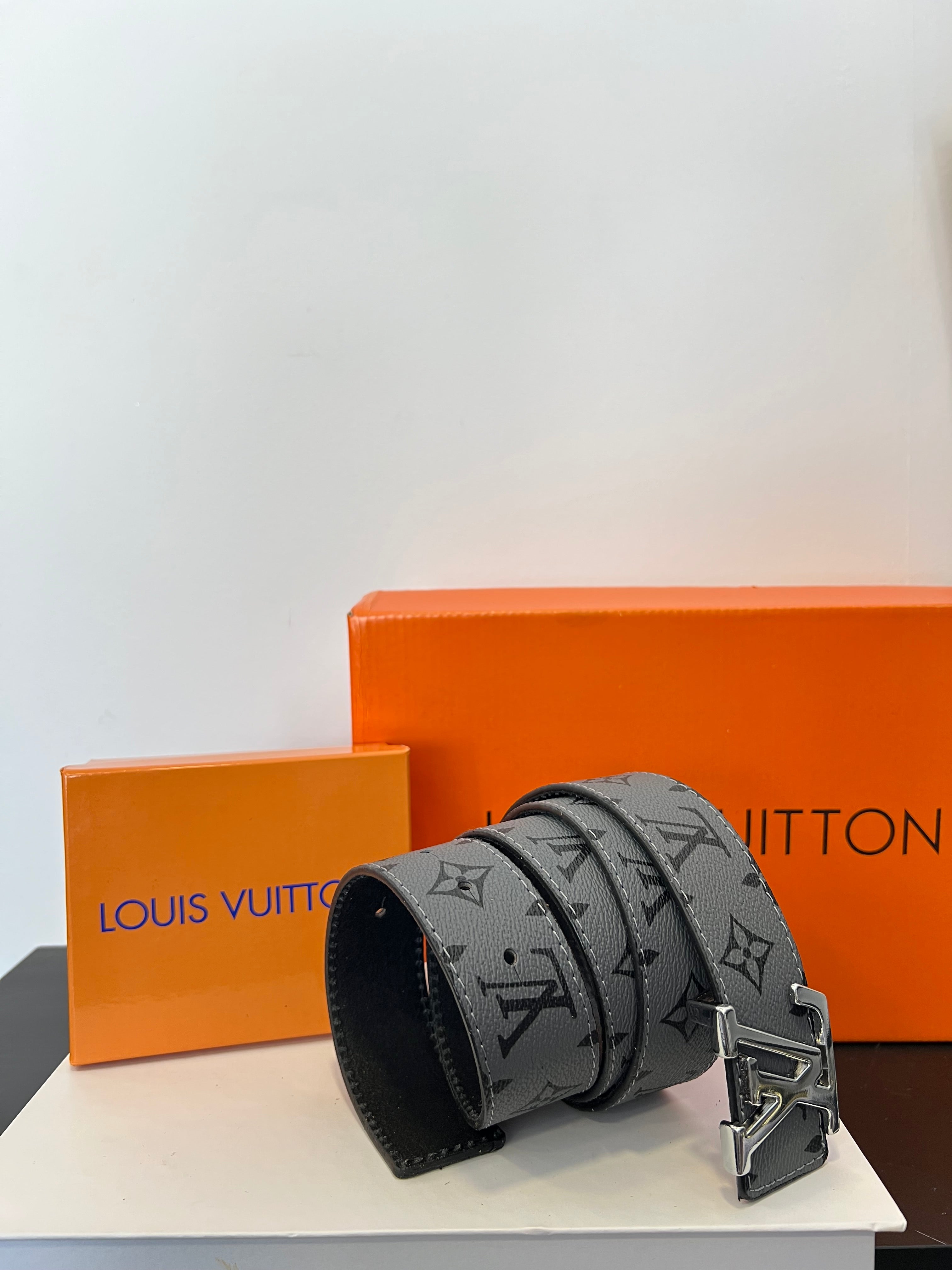 LV Belt Monogram Grey/Black