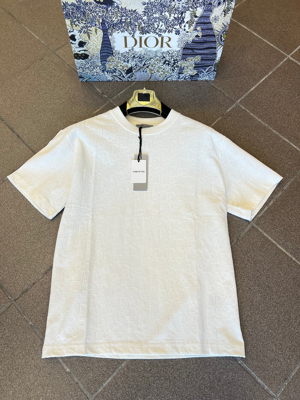 T-Shirt C.Dior Over Fit White Oxfrd