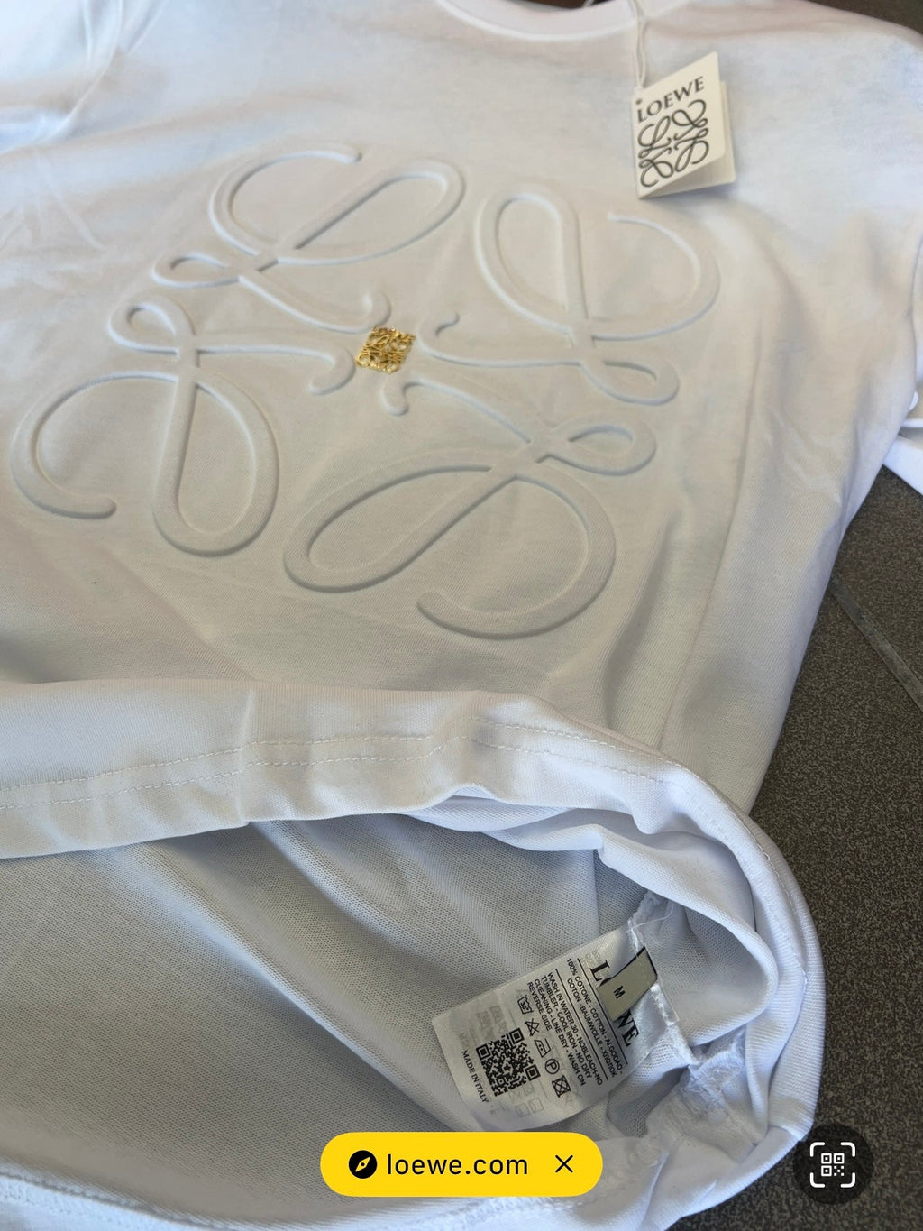 T-Shirt Loewe Over Fit White LW