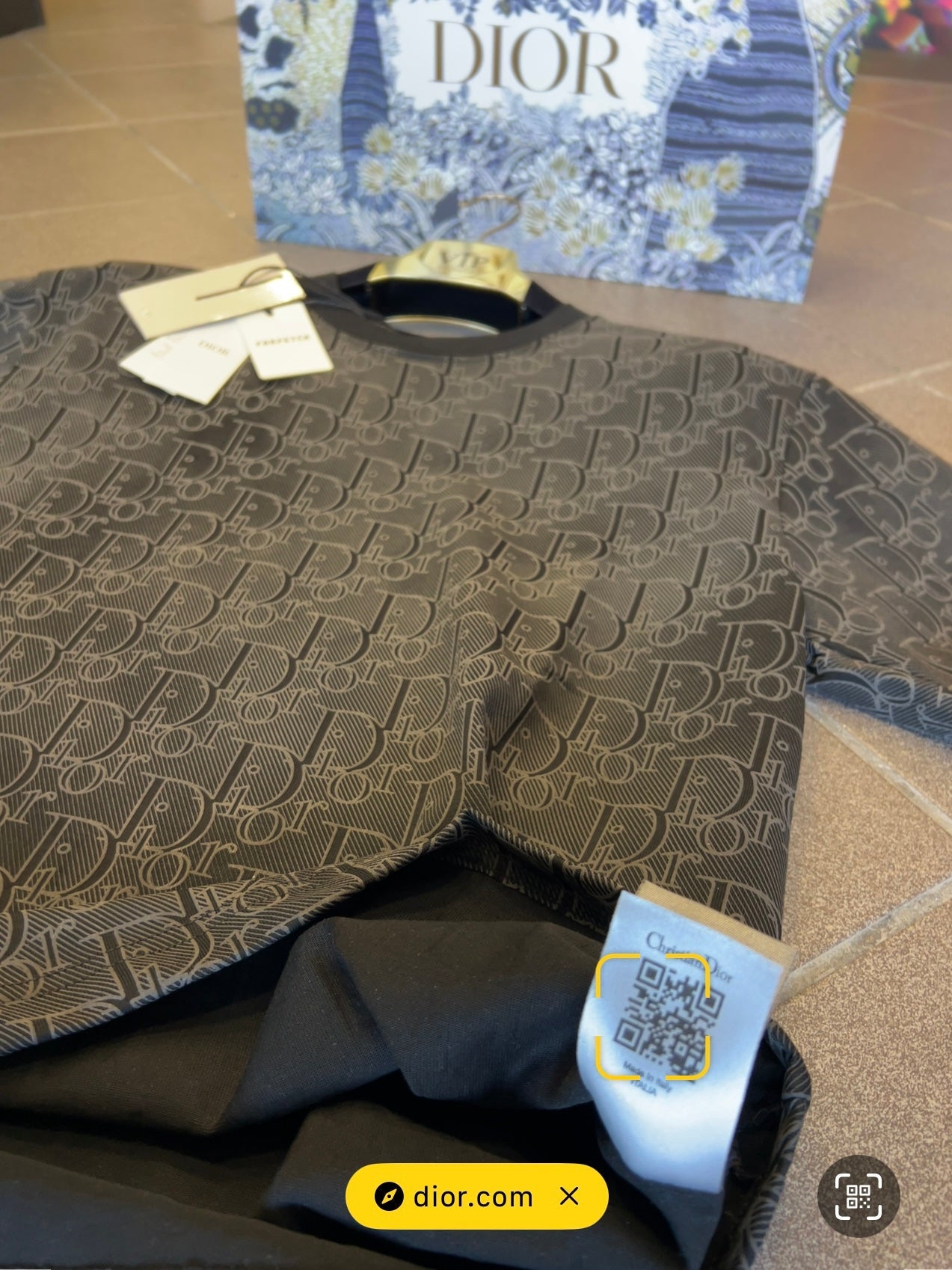 T-Shirt C.Dior Over Fit SpaceGrey