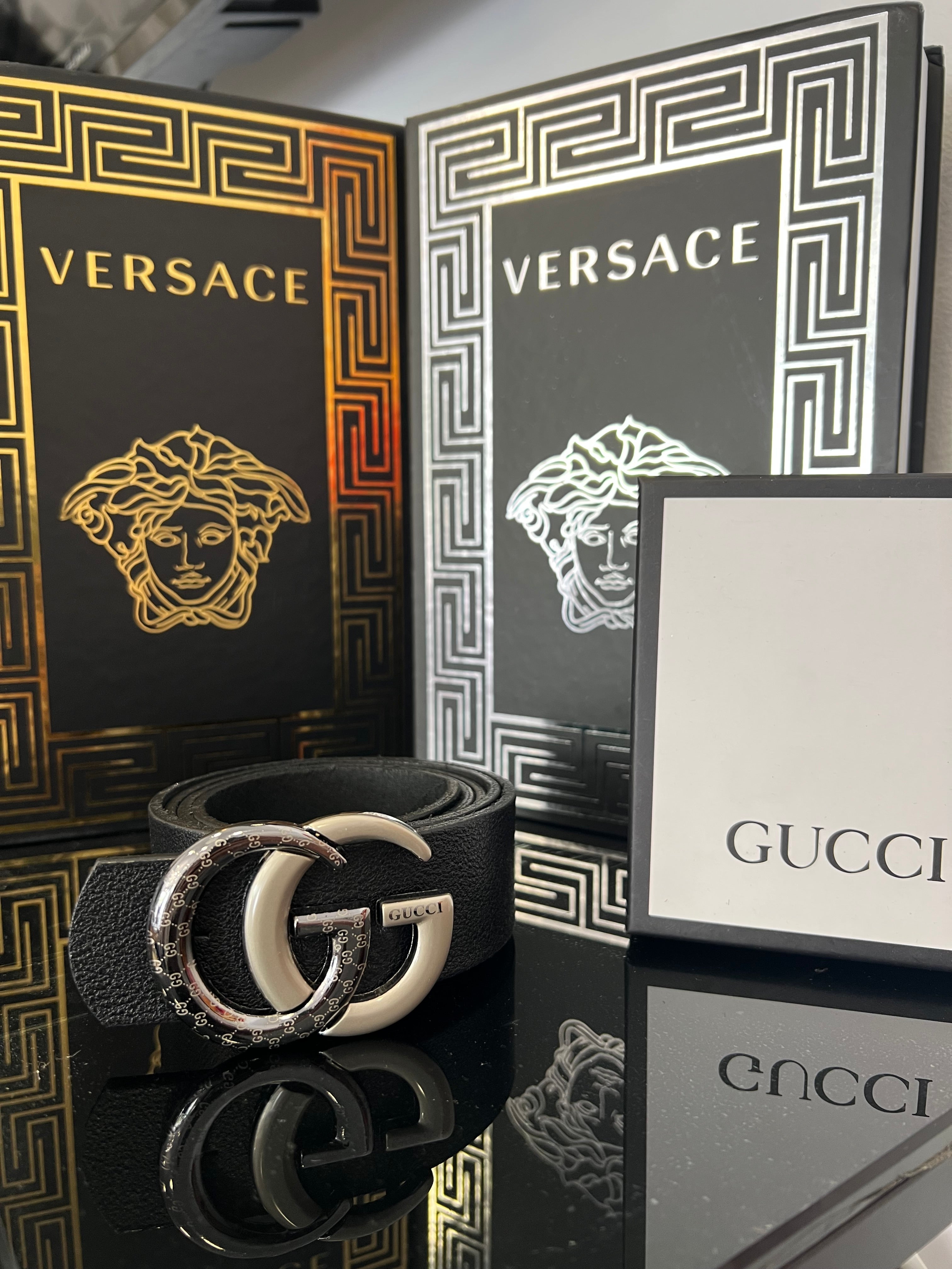 Gucci Belt Black/Silver
