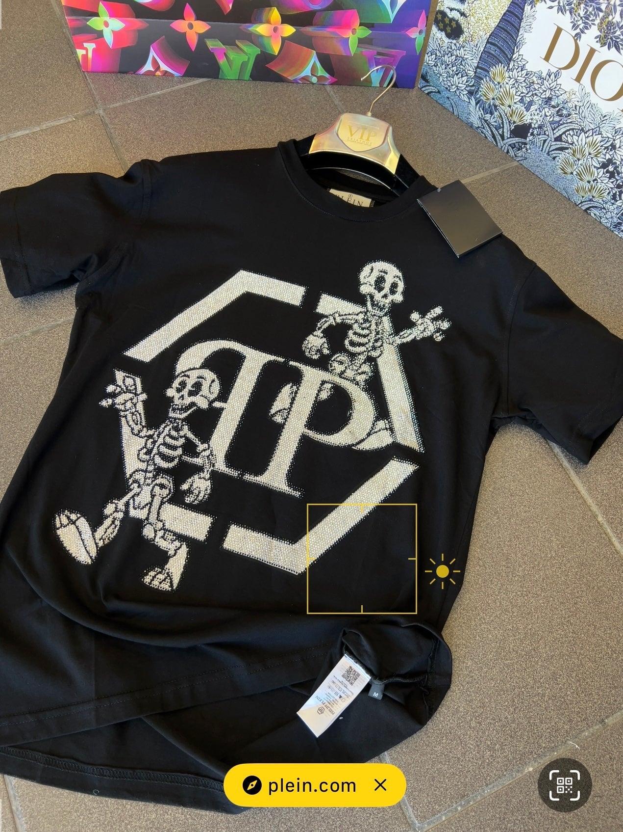 T-Shirt Philip Plein Skeleton Stras