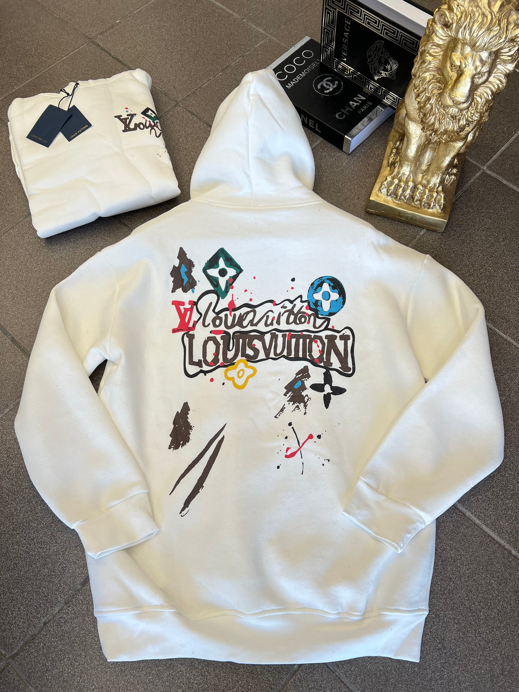 Hoodie LV Oversize White