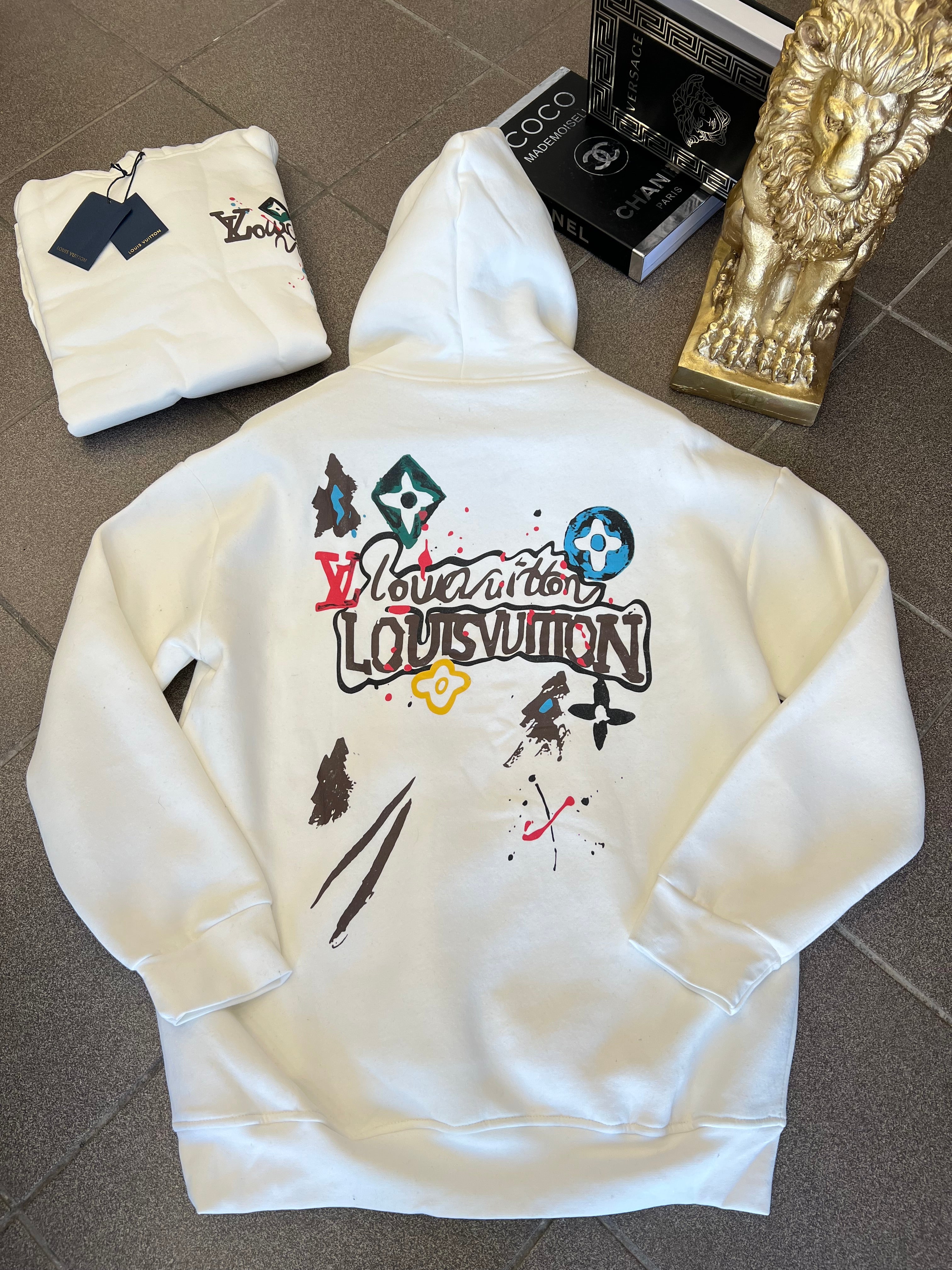 Hoodie LV Oversize White