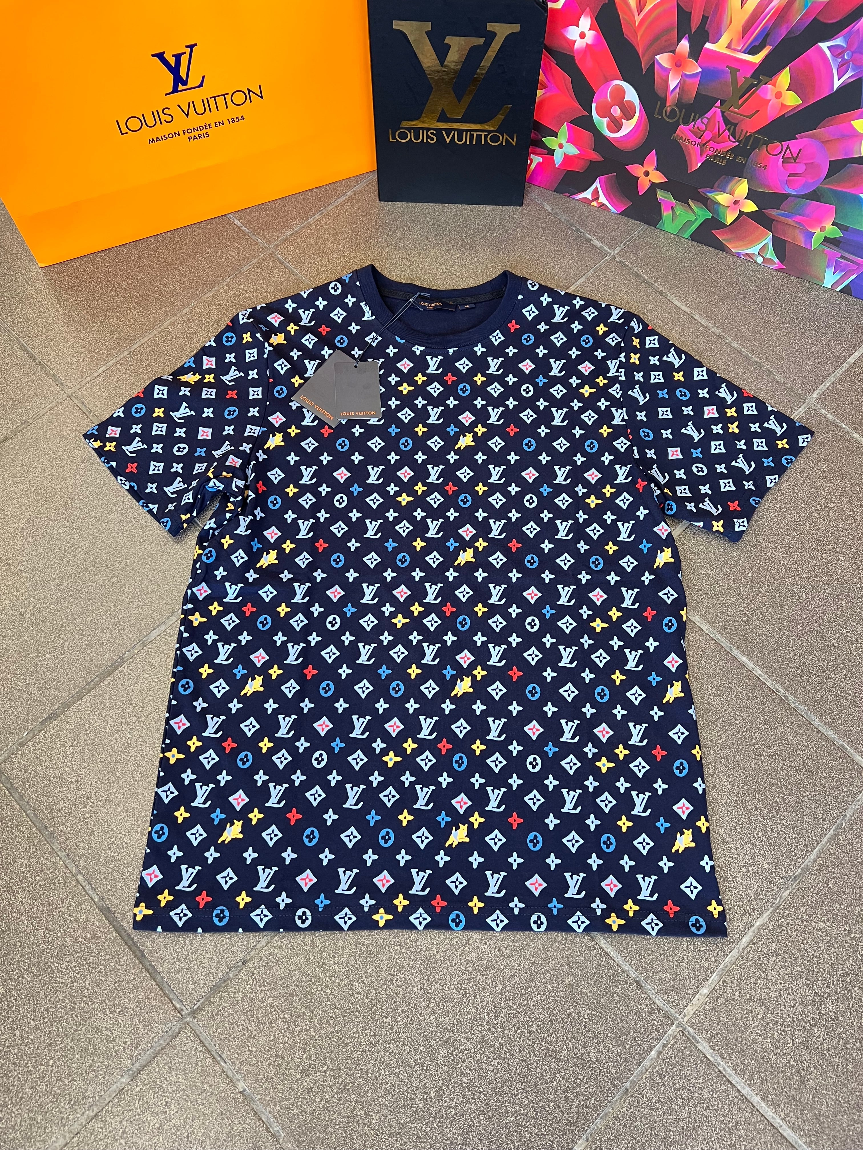 T-Shirt L.V Over Fit MultiBlue