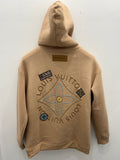 Hoodie LV Oversize Beige