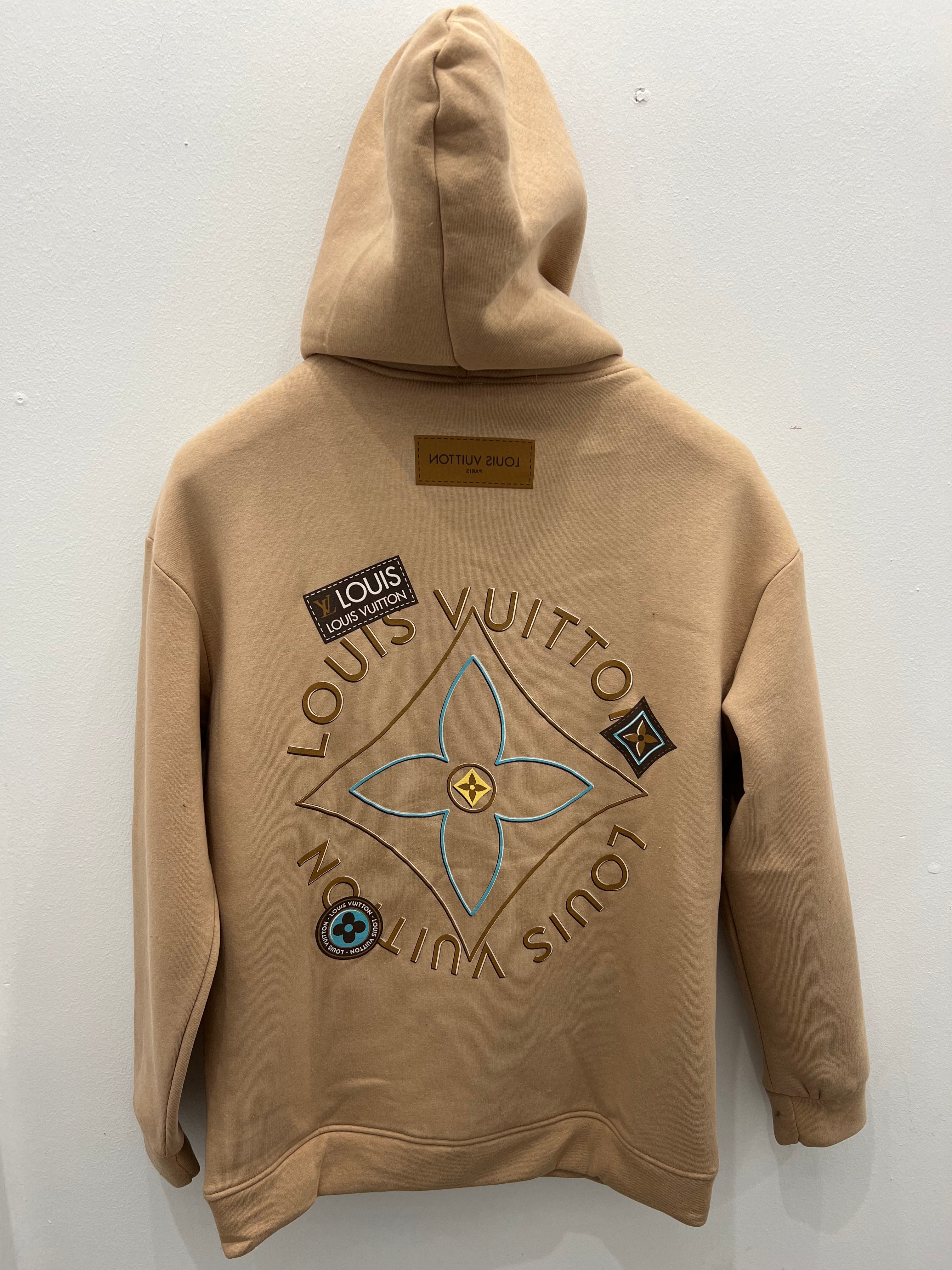 Hoodie LV Oversize Beige