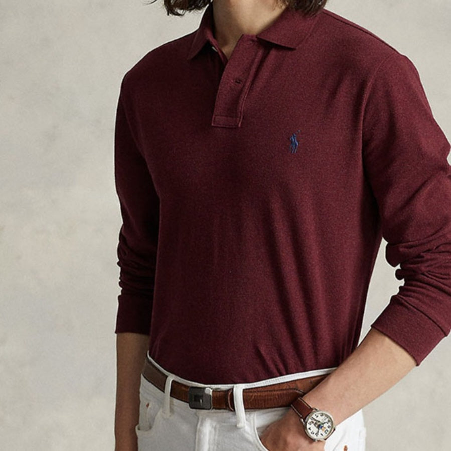 Raulph Lauren Longsleeve Shirt Polo Bordeaux