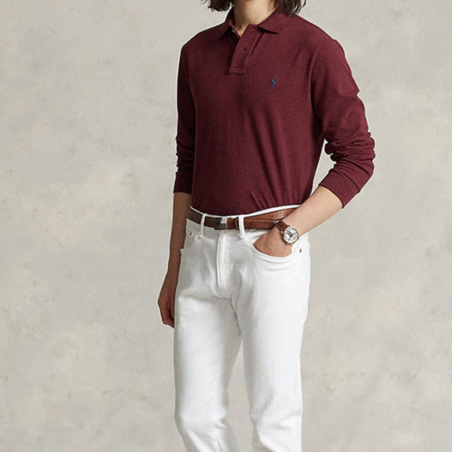 Raulph Lauren Longsleeve Shirt Polo Bordeaux