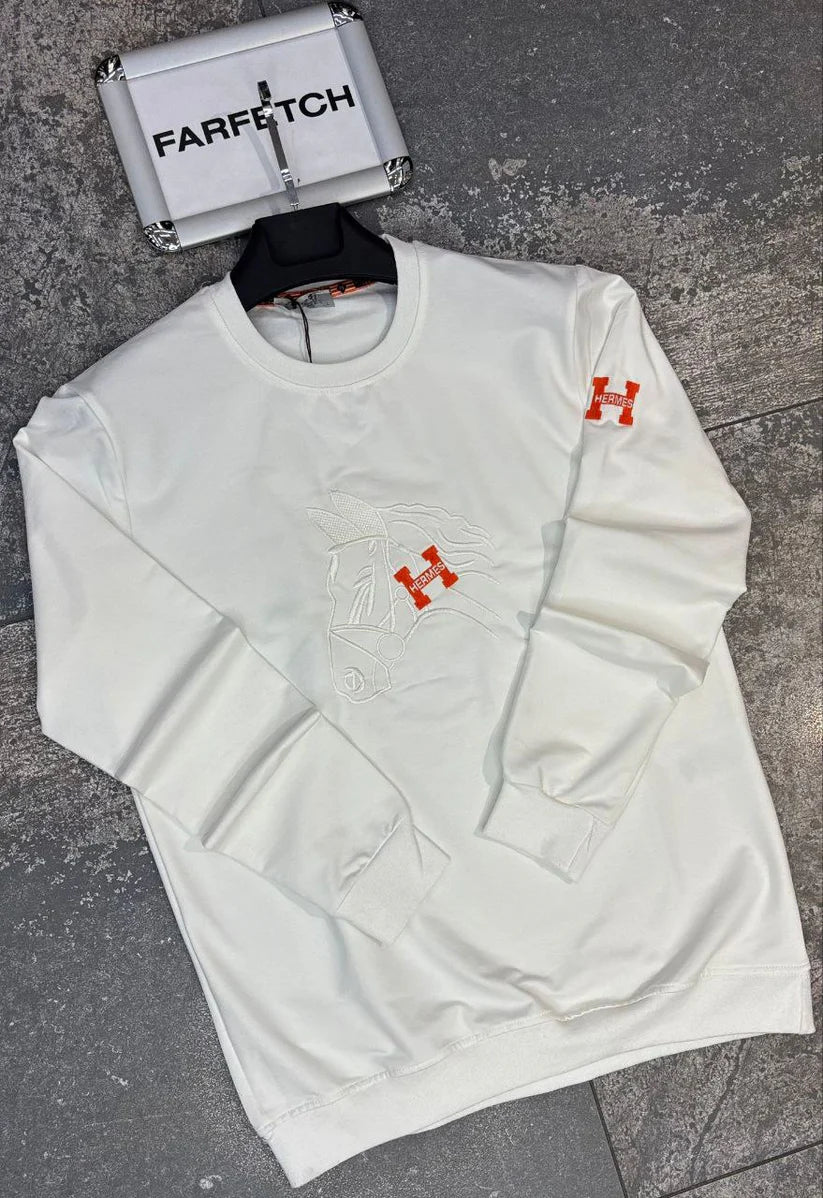 Hermes Longsleeve White