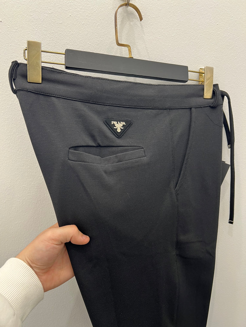 Παντελόνι Chino Prada Μαύρο